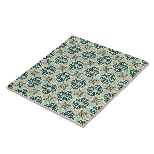 Smaragd Azulejo Tegels Tegeltje (Zijkant)