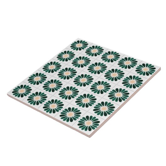 Smaragd Azulejo Tegels Tegeltje (Zijkant)