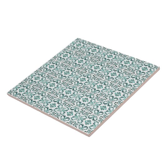 Smaragd Azulejo Tegels Tegeltje (Zijkant)