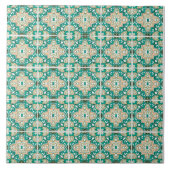 Smaragd Azulejo Tegels Tegeltje (Voorkant)