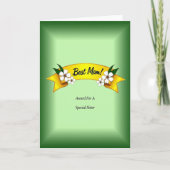 Smaragd Best Mom Script Kaart (Voorkant)