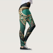 Smaragd Betovering: Een Visie van Regal Opulence Leggings (Rechts)