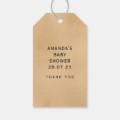 Smaragd Edelsteen Antieke Sleutel Cadeaulabel (Achterkant)