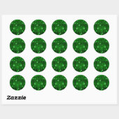 Smaragd Edelsteen Uitnodiging Envelope Cadeauverpa Ronde Sticker (Vel)