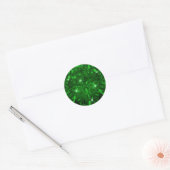 Smaragd Edelsteen Uitnodiging Envelope Cadeauverpa Ronde Sticker (Envelop)