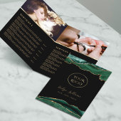 Smaragd en Gold Agaat Service Menu Brochure
