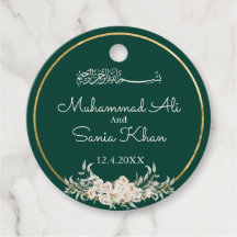 Smaragd en Goud Bloemen Islamitische Moslim Bruilo