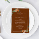 Smaragd en Roest Verbrand Sinaasappel Groen Bruilo Menu<br><div class="desc">Introductie van onze Smaragdgroene en Roest Floral Romantische huwelijksmenu, zorgvuldig ontworpen om de charme van herfst en winter in uw speciale dag te brengen. Dit prachtige menu is een ware ode aan de schoonheid van de natuur, het vastleggen van de betoverende mix van smaragdgroen en roestkleurige bloemen. Naarmate de seizoenen...</div>