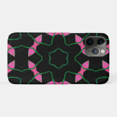 Smaragd en Roze Kaleidoscoop Case-Mate iPhone Case (Achterkant (horizontaal))