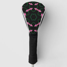 Smaragd en Roze Kaleidoscoop Golfheadcover