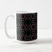 Smaragd en Roze Kaleidoscoop Koffiemok (Links)