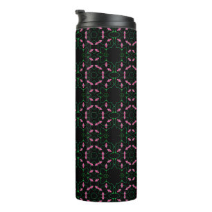 Smaragd en Roze Kaleidoscoop Thermosbeker