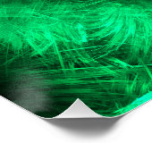 Smaragd Energie Mandala Fractale Kunst Perfect Poster (Hoek)