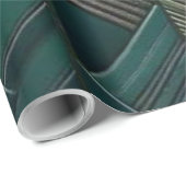 Smaragd Geometrie – Moderne Art Deco Papier (Rol Hoek)