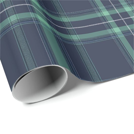 Smaragd Glen Plaid inpakpapier (Rol Hoek)