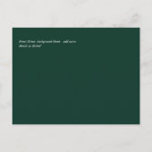 Smaragd Goud Agaat - Trouwdag Budget aankondiging Briefkaart (Achterkant)