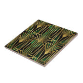 Smaragd Goud Art Deco Glamour Tegeltje (Zijkant)