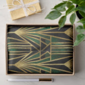Smaragd Goud Art Deco Glamour Tissuepapier (Geschenk)