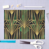 Smaragd Goud Art Deco Glamour Tissuepapier (Craft)