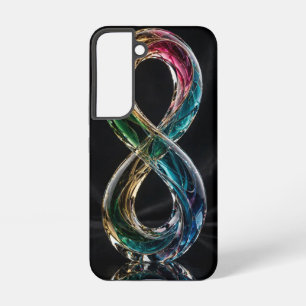 Smaragd Goud Magenta Turkoois Oneindig Glas Loo Samsung Galaxy Hoesje