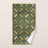Smaragd & Gouden Art Deco Bad Handdoek (Handdoek)