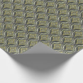 Smaragd & Gouden Art Deco Cadeaupapier (Hoek)