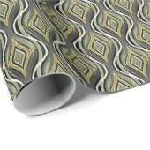 Smaragd & Gouden Art Deco Cadeaupapier (Rol Hoek)