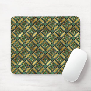 Smaragd & Gouden Art Deco Muismat