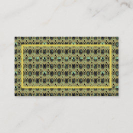 Smaragd & Gouden Art Deco Plaatskaartje