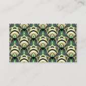 Smaragd & Gouden Art Deco Plaatskaartje (Achterkant)