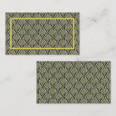 Smaragd & Gouden Art Deco Plaatskaartje (Voorkant / Achterkant)