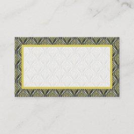 Smaragd & Gouden Art Deco Plaatskaartje