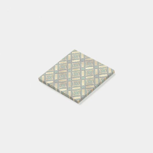 Smaragd & Gouden Art Deco Post-it® Notes (Schuin)