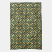 Smaragd & Gouden Art Deco Theedoek (Verticaal)