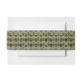 Smaragd & Gouden Art Deco Uitnodigingen Wikkel