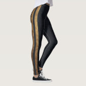 Smaragd Gouden Streep Leggings (Rechts)
