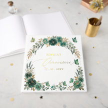 Smaragd Gouden Vlinders Bloemstuk Quinceañera