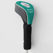 Smaragd Groen Bedrijfs Chic Douane Golfheadcover (Schuin)