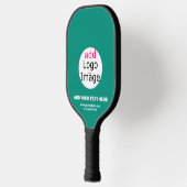 Smaragd Groen Bedrijfs Chic Douane Pickleball Paddle (Links)