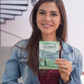 Smaragd groen bergden QR code bruiloft RSVP Kaartje