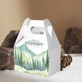 Smaragd groen bergden rustieke bruiloft bedankdoosjes