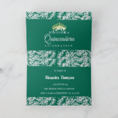Smaragd Groen  Boho Quinceañera Spaans (Binnen)