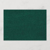 Smaragd groen  botanische bruiloft Details Informatiekaartje (Achterkant)