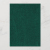 Smaragd groen  botanische bruiloft Details Informatiekaartje (Achterkant)