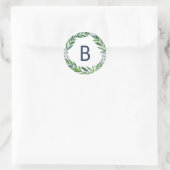 Smaragd groen bruiloft zegel monogram (Tas)