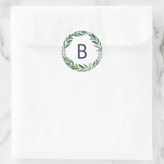 Smaragd groen bruiloft zegel monogram (Tas)