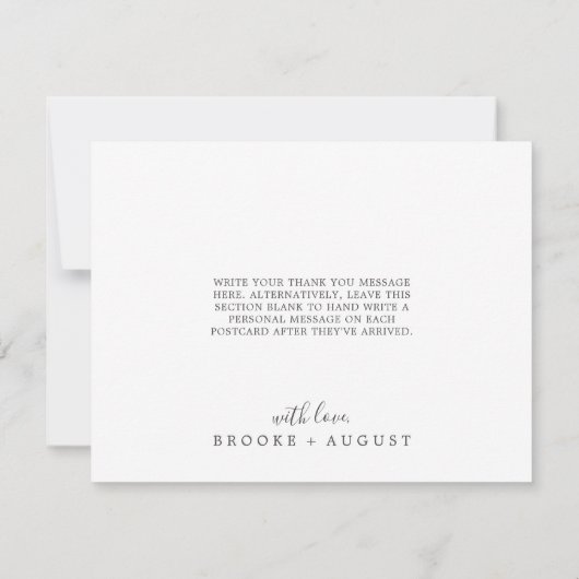 Smaragd groen coördinaat dank u kaart (Achterkant)