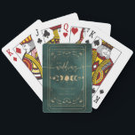 Smaragd Groen & Faux Goud Tarot Hemelbruiloft Pokerkaarten<br><div class="desc">Smaragd Groen & Faux Gouden Tarot Hemelse Bruiloft Speelkaarten</div>