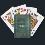 Smaragd Groen & Faux Goud Tarot Hemelbruiloft Pokerkaarten<br><div class="desc">Smaragd Groen & Faux Gouden Tarot Hemelse Bruiloft Speelkaarten</div>