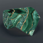 Smaragd Groen Goud Glitter Sparkly Stropdas<br><div class="desc">Stropdas met Agate Green Gold Glitter Geode Marble Emerald Sparkly Personalized Birthday - Jubileum of bruiloft Stropdassen / geschenk - Of voeg Jouw naam - Tekst - Maak uw speciale geschenk - Formaat wijzigen en verplaatsen of verwijderen en voeg tekst / elementen toe met aanpassingstool. Ontwerp door MIGNED. Zie mijn...</div>